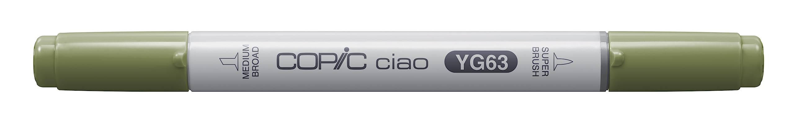 Copic Ciao Coloured Marker Pen - (YG-63) Pea Green, For Art & Crafts, Colouring, Graphics, Highlighter, Design, Anime, Professional & Beginners, Art Supplies & Colouring Books — image 1