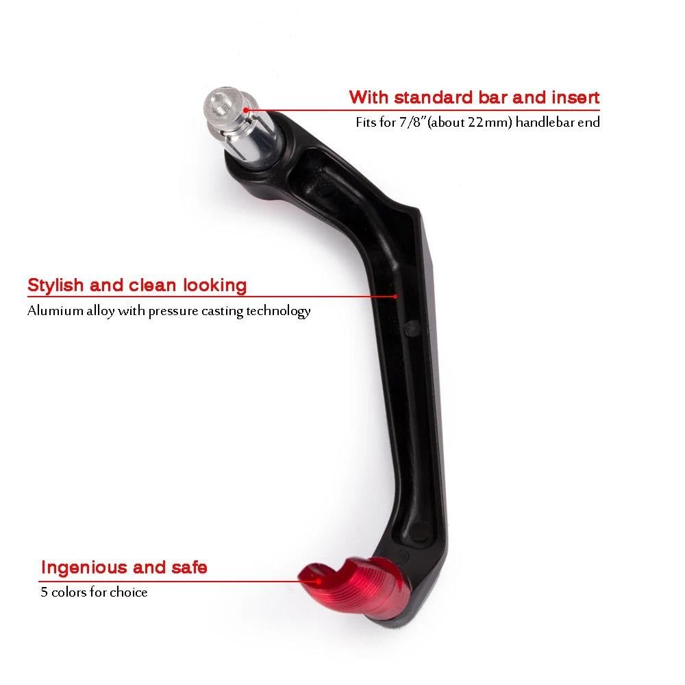 JCAKES Motorrad-Handprotektoren Universal Motorrad 7/8 "22mm Für Triumph Für Tiger Lenker Griffe Bremse Kupplung Hebel Hand Schutzfolie Handschutz(4)