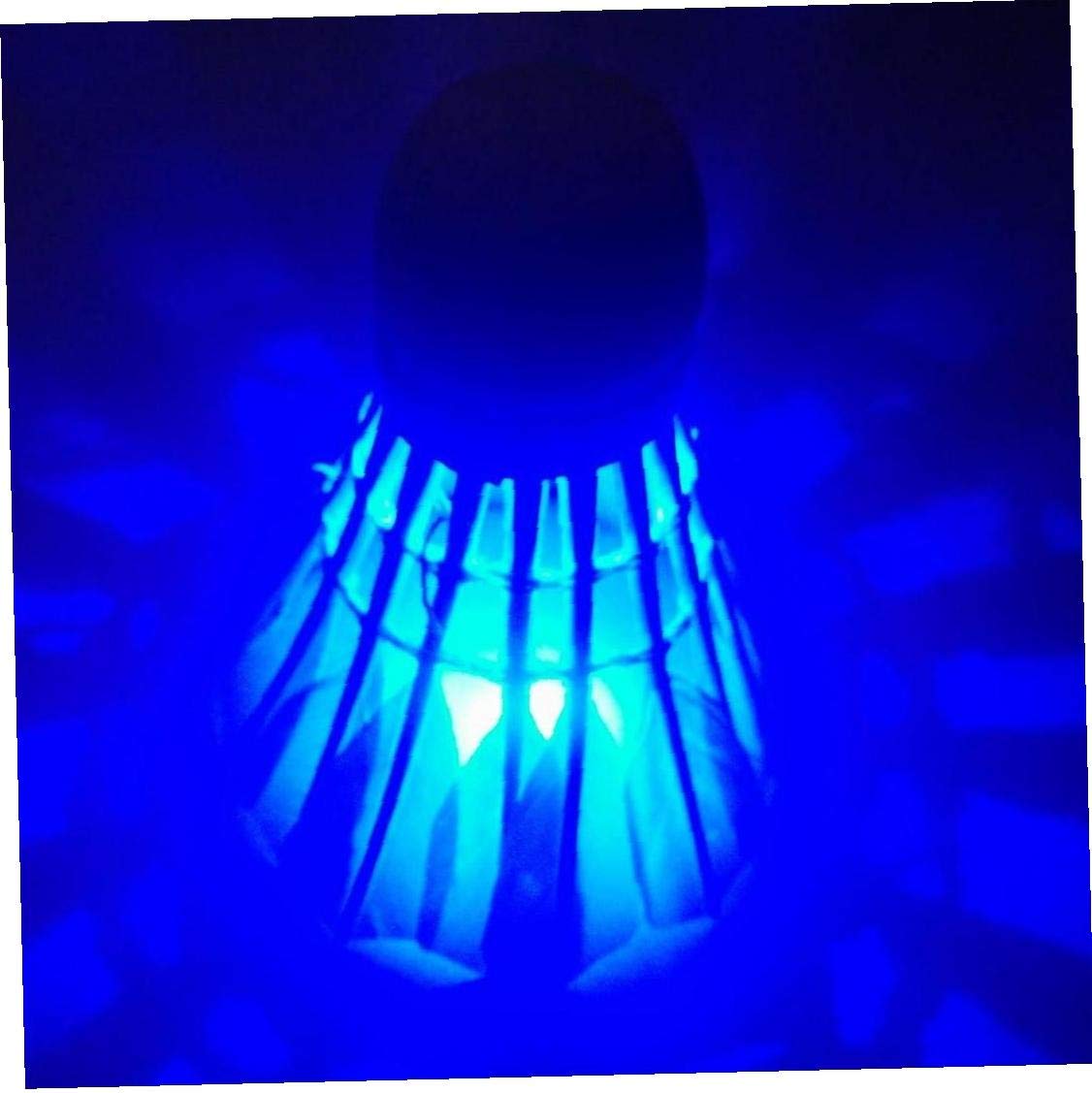 Hysagtek 12 Volani LED Luminosi Per Badminton, Plastica E Sughero, Adatti Per Gioco Notturno E Allenamento