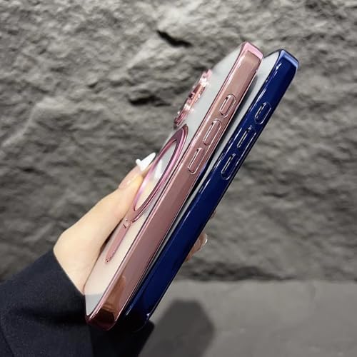 JBJZYZZ Clear for iPhone 16 Plus Case Magnetic Invisible Stand Built-in Camera Lens Protector Compatible with MagSafe Case Cover for 16 Plus,Purple by JBJZYZZ - Used condition - Image 7