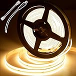 BERIXDEEP Dotless LED Strip 5m, 480LEDs/m, 24V, CRI 92+, Warm White LED Strip Lights for Wardrobe, Mirror, Shelf, Worktop, Cabinet, 2700k (Without Power Supply)