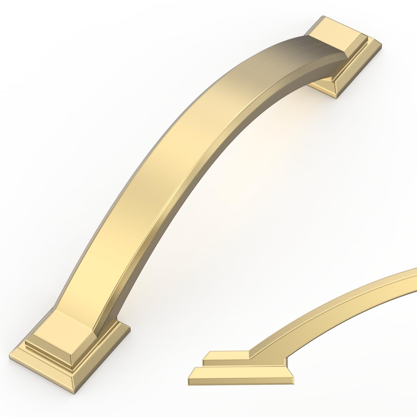 Amerdeco 10 Pack Champagne Bronze Zinc Alloy Cabinet Pulls 96mm Kitchen AM035