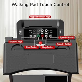 9% Incline Walking Pad with DEST, Foldable and Compact Treadmill for Home Small,Portable Treadmill with Removable Computer Desk,Folding Design with 320LBS Weight Capacity and LED Display(L)