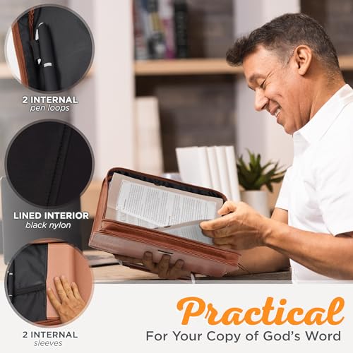 Classic Bible / Book Cover w/Faith Badge (Medium...