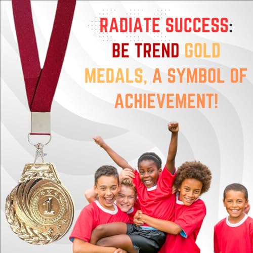 Image of Metal Kids Medals with Ribbon Gold Silver and Bronze Color For1st 2nd and 3rd Prizes for Sports, Competitions, Party (Pack of 1 Set)