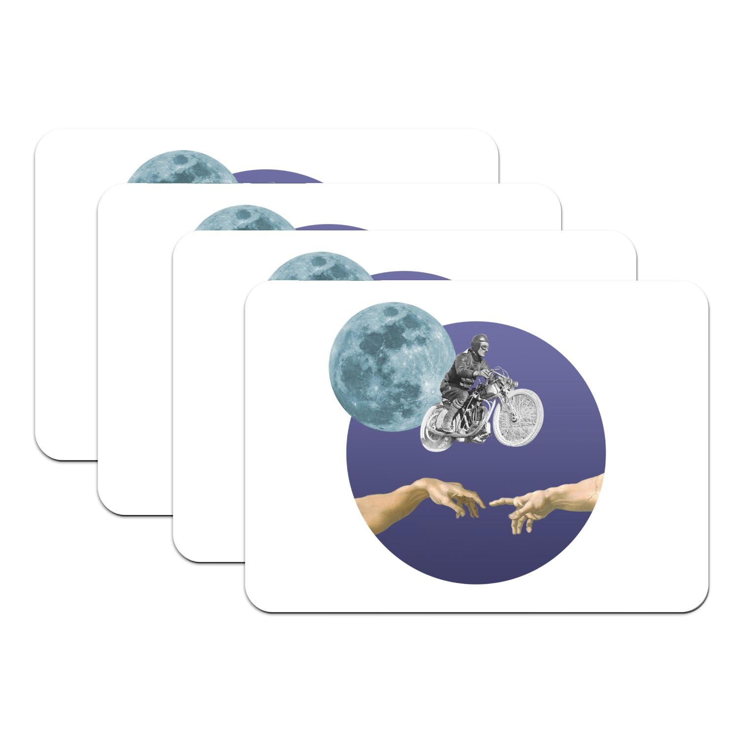 Set de table motard volant antidérapant fini les assiettes qui glissent