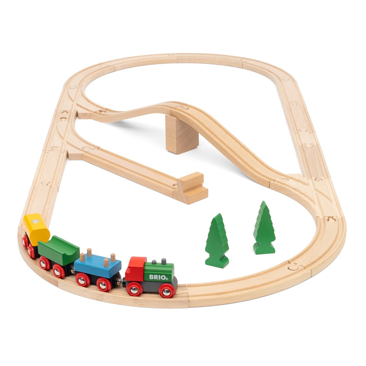 BRIO 63603600 BRIO 65 Jahre Holzeisenbahn Jubiläums-Zugset & Bahn 33042 - Bahn Starterset