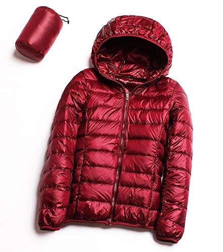 Piumino Leggero Donna con Cappuccio Giacca Piumino...