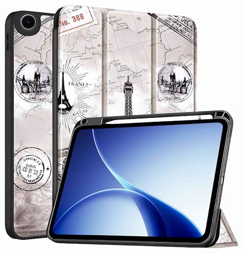 Image of ProElite Cover for Oppo Pad 5 12.1 inch Case, Soft Flexible Flip Case Cover for Oppo Pad 5 12.1 inch Case with Pen Holder [Auto Sleep Wake Feature] [Recoil Series] - Eiffel