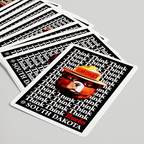 Baraja de Poker South Dakota Smokey Bear Vintage 52 cartas miniatura 5
