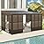 Domi 12x16FT Wall Mounted Sunroom, Against Wall Solarium with Galvanized Steel Sloping Roof, Detachable PC Screen, Front and Two Side Sliding Doors, Lean-to Gazebo Sun Room for Patio Deck