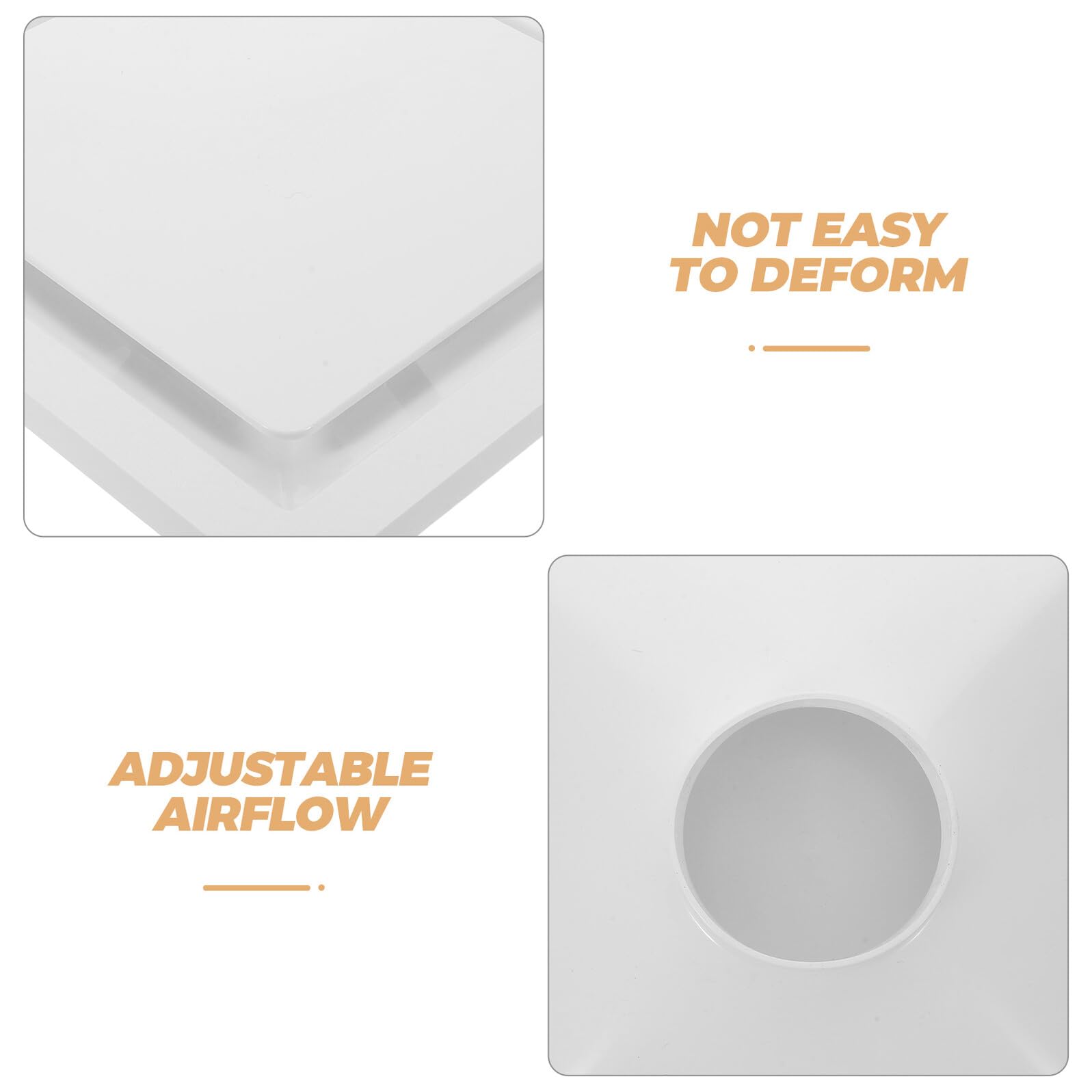 UKCOCO Griglia di Ventilazione per Aria Condizionata Centrale Regolabile Fk100-k Bianca, Diffusore a Soffitto per Presa D’aria, Copertura di Uscita Aria per Migliorare la Circolazione