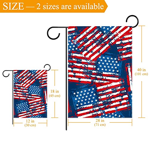 Drapeau de jardin américain rétro double face décoration extérieure de maison