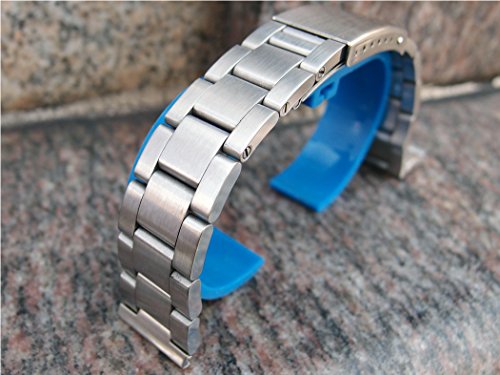 18Mm Solid Stainless Steel Oyster Style Replacement Bracelet For Vintage Bubbleback Watches #TOP2