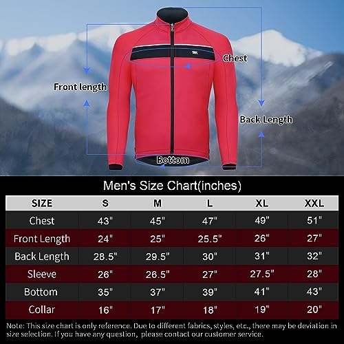 Souke Sports Jaqueta masculina de ciclismo de inverno, à prova de vento, resistente à água, corta-ve