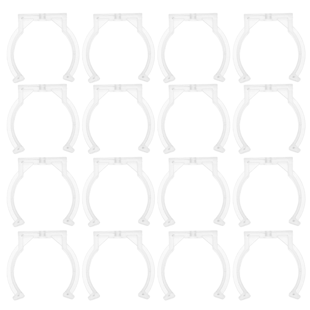 Clips de tubo de plástico transparente SHINEOFI para montaje de lámparas fluorescentes