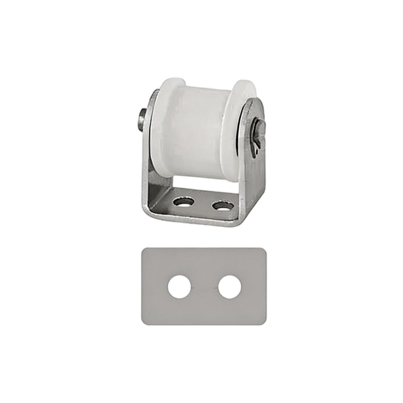Purplelily 15Mm Resistant Nylon Pulley Guide Bearings Double Bearing Guide Wheel Square Track Roller For Sliding Doors Double Bearing Wheel