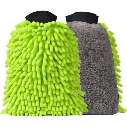 Mitre de lavado de microfibras, MIT de lavado de autos,Paño de limpieza de microfibra de chenille sin , guantes de resistentes a los arañazos - Productos de cuidado exterior, pincel de detalles - imagen 8