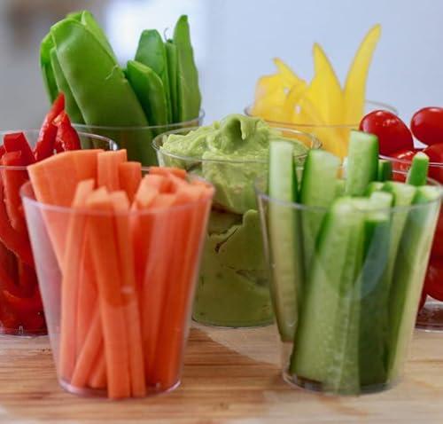 Lakesstory 2Oz Plastic Shot Glasses Pack Of 50 Crystal Clear Disposable Plastic Shot Cups Tasting Glasses Mini Dessert Cups 2 Oz Appetizer Cups Degustation Glasses Recyclable Tumbler Drinking Glasses #TOP3