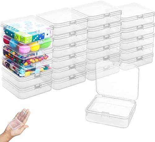 YIMINI 30 Stücke transparentem Kunststoff Kleine Box, Mini Plastik ...