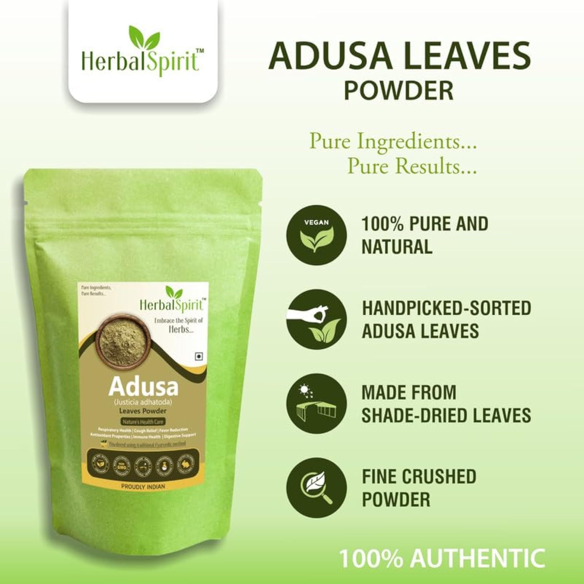 Herbal Spirit Powder Adathodai Vasaka Adulsa 250 Gram