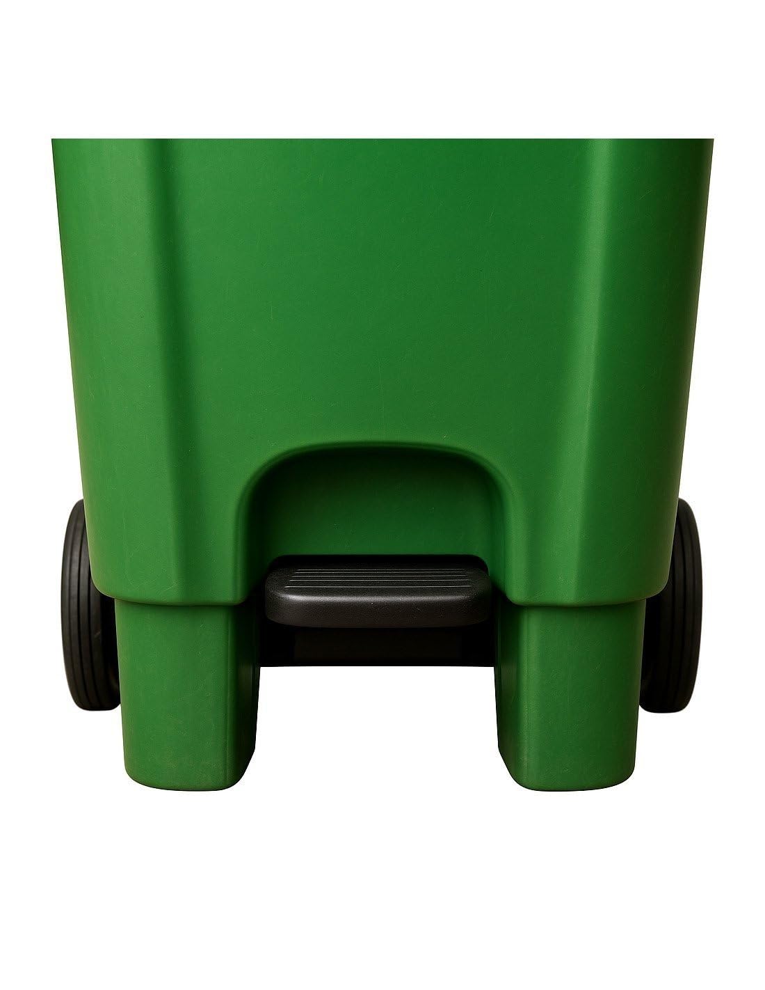 JARDIN202 - Contenedor de basura 120L - Con pedal - Verde