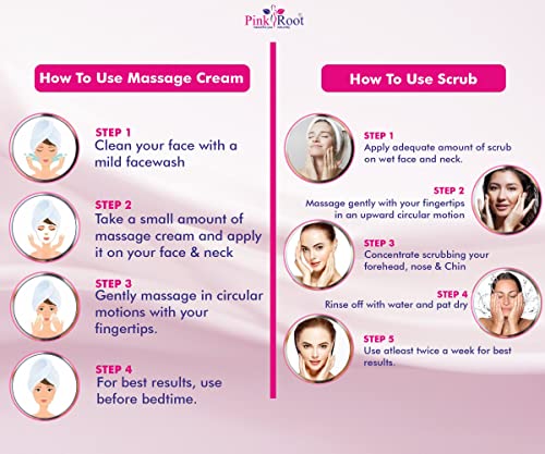 Image of Pink Root Gold Cream 500gm with Neem Scrub 500gm