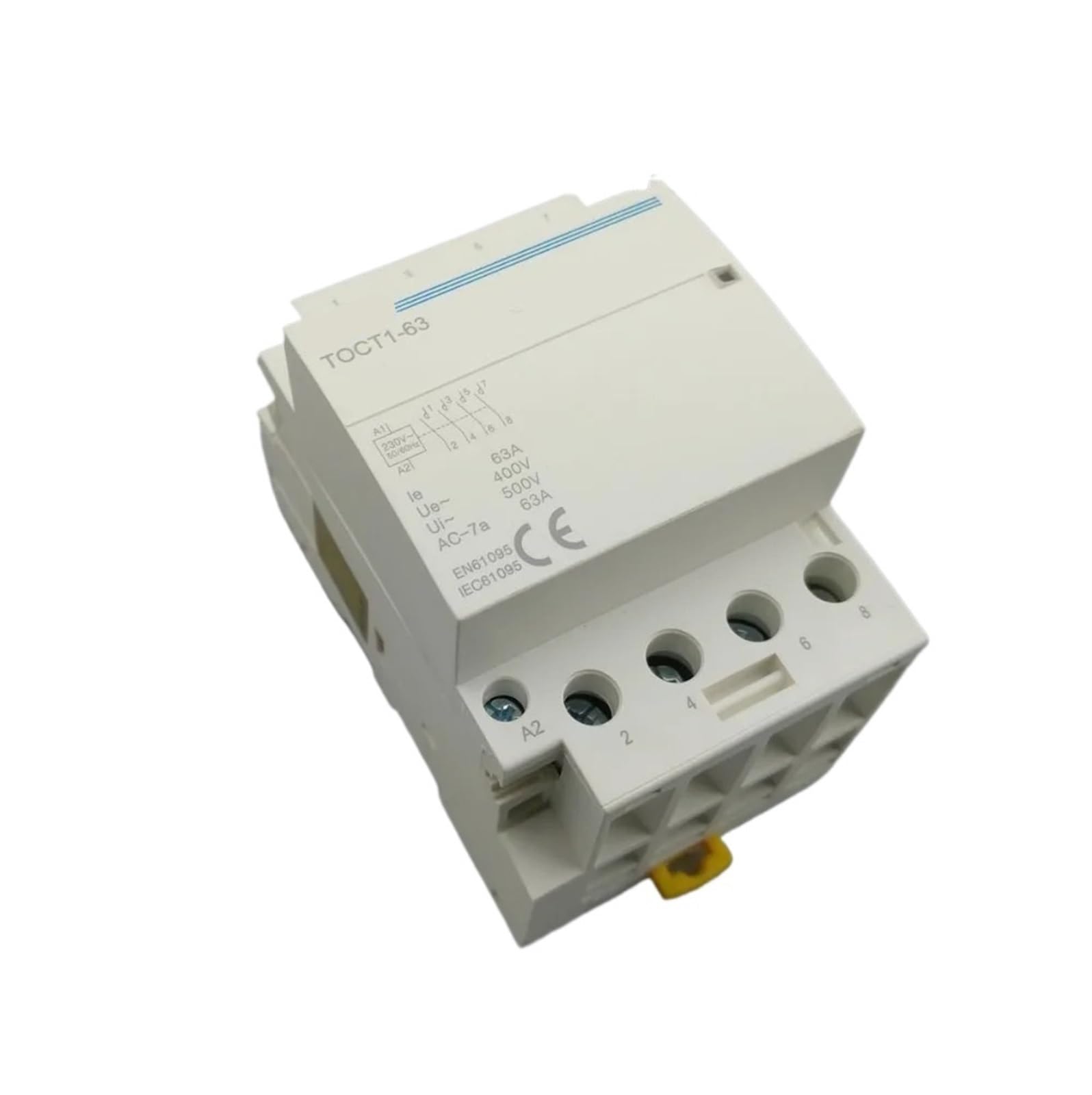 YFHGULBTK 4P 63A 220V Coil 400V~ 50/60HZ Din Rail Household ac Modular contactor 4NO 1Pcs(4NO)