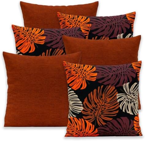 Kit 6 Capas P/Almofadas Gorgurinho Com Zíper 40x40 (Costela Laran...