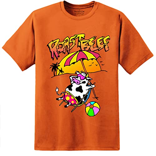 Digital Pharaoh Camiseta Dustin Roast Beef Stranger para Hombre Hawkins Eleven Retro, Naranja, S-M