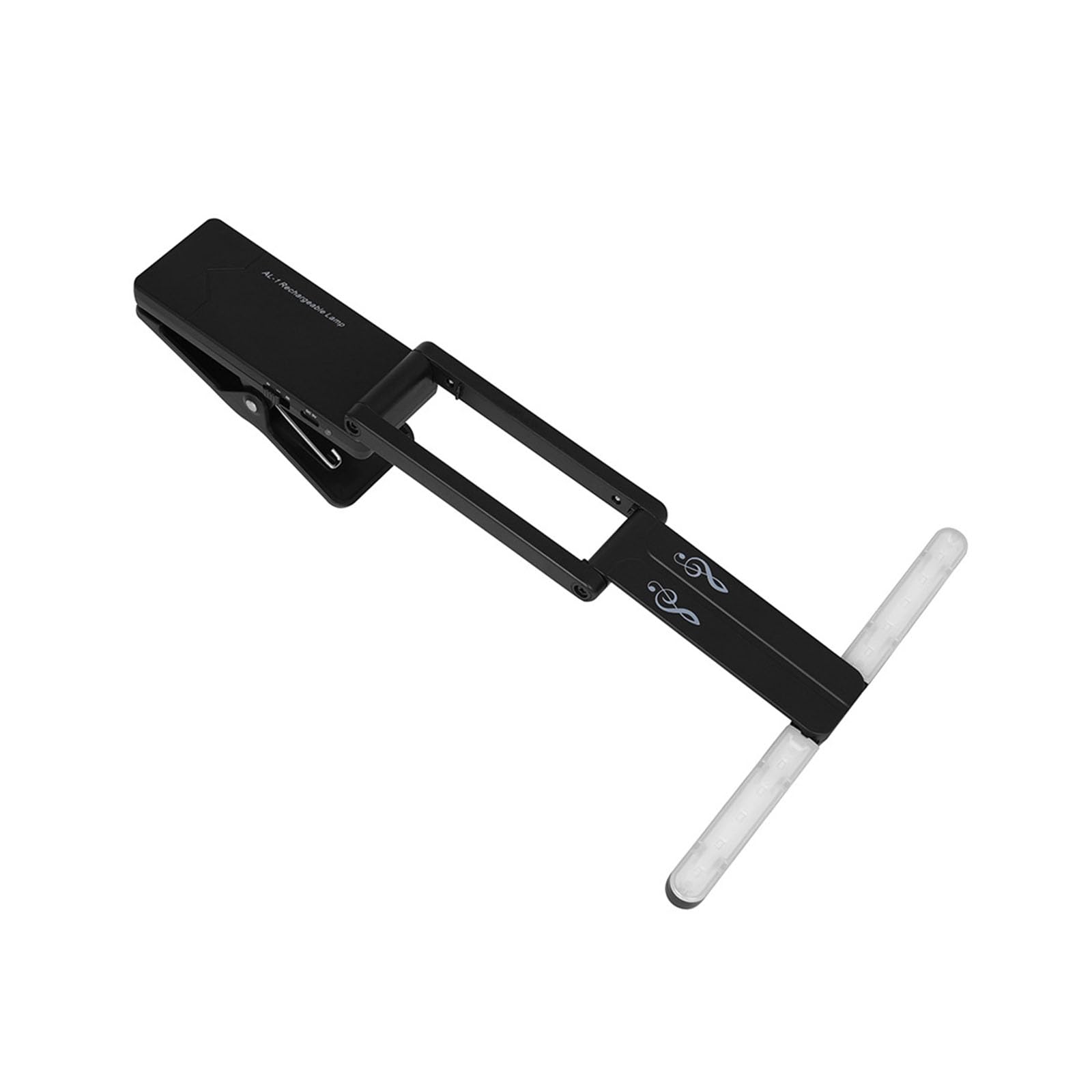 Lampada ricaricabile per leggio con clip pieghevole sulle luci del pianoforte Luce LED portatile per leggio con luminosità regolabile Clip pieghevole sulle luci del pianoforte