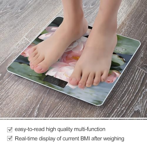 Báscula digital de baño Bright Sunny Day Lotus Flowers 400lb miniatura 5