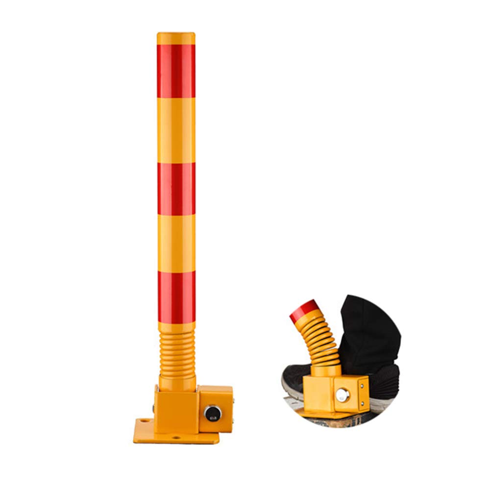 SaryEdge Parking Guardrails Spring Anti-Collision Parking Barrier Folding Car Parking Space Lock Bollard,