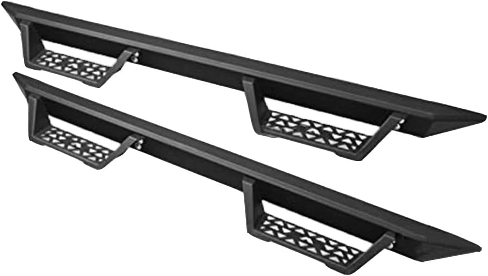 S&T Racing Matte Black Modular Drop Step Nerf Bar Bars Compatible with 2015-2018 Ford Chevy Colorado/GMC Canyon Crew Cab