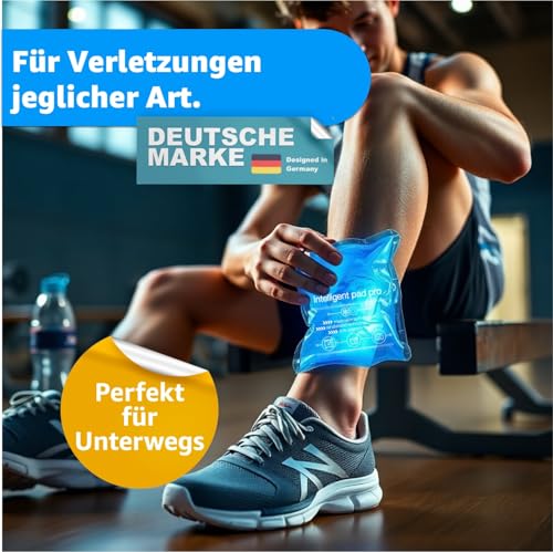 2x XXL Kühlpads - 28x12 cm Kalt Warm Kompressen blau, Groß - Wärmekissen & Kühlpacks - Gel Kühlkissen - für Prellungen, Schmerzen - Coolpack - MADE IN GERMANY