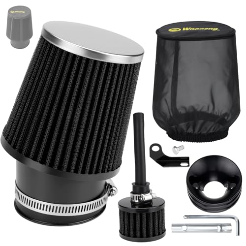 Image of Upgraded Mini Bike Air Filter Adapter Kit with Dust Cover for Predator 212cc Coleman CT200U CT200U-EX BT200X B200 B200R KT196 196cc GX160 Engine Baja MB165 MB200 Mini Bike Go Kart Parts