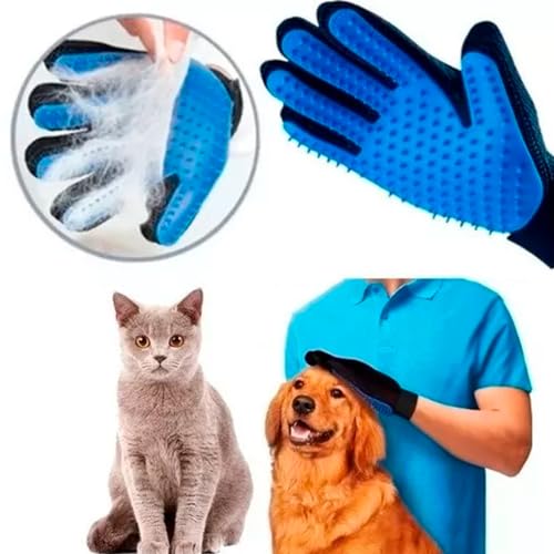 1 Luva Escova Tira Pelos Cães e Gatos Nano Magnética e 1 Tira Pelos Sofá Roupa Removedor de Bolinhas