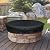 Firepit Covers Round for In Ground Firepit, 50 Inch Outdoor Patio Built In Fire Pit Cover, Round Gas Fire Pit Table Cover High-quality Oxford cloth outdoor rain, snow and wind protection Cover,Black