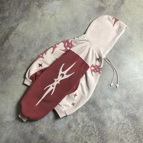 MOLERFO Y2k Hoodie Emo Clothes Vintage 2000s Sweatshirts Grunge Jackets Streetwear Oversized Graphic Hoodies3