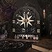 FNYDOX Crystal Display Shelf for Wall, Crescent Moon Phase Wall Shelf Decor, Wooden Storage Organizer for Stones Collection Essential Oil Display, Arch Crystal Holder Shelf for Meditation Room