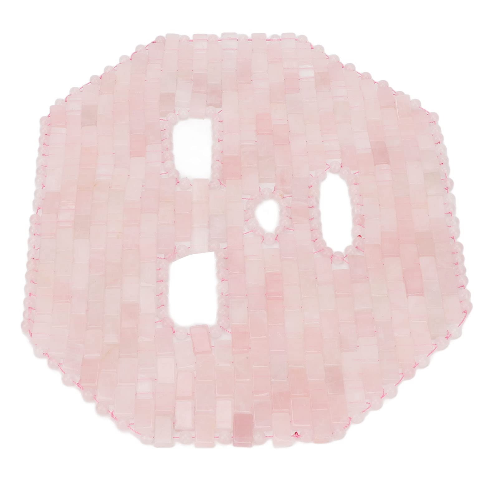 Couverture Faciale Jadestone, Masque pour les Yeux Anti-âge, Soulagement du Stress, pour Yeux Gonflés, Cernes, Soins du Visage (Quartz rose)