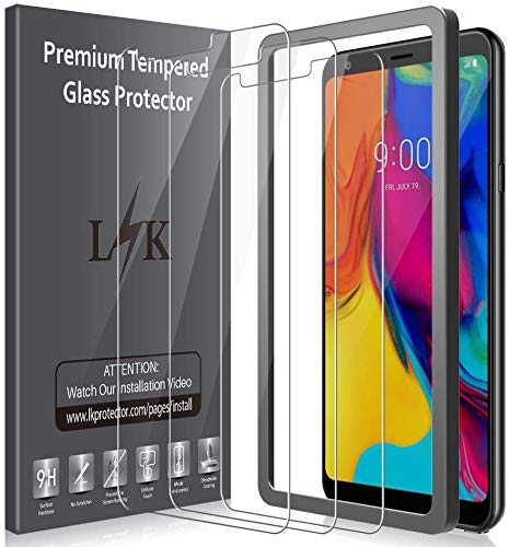 LK [3 Pack] Screen Protector for LG Stylo 5 Tempered Glass 9H Hardness