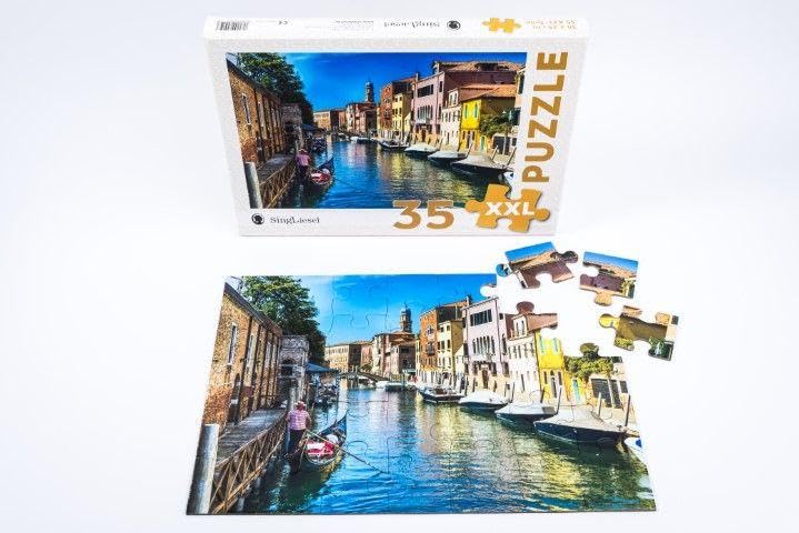 Demenz-Puzzle: Venedig. Das Demenz-Puzzle-Spiel mit 35 Puzzle-Teilen im XXL-Format: Der Puzzle-Spiele-Spaß bei Demenz. Ideal als Geschenk, Aktivierung und Beschäftigung bei Demenz: 5