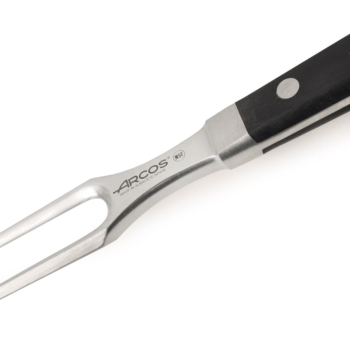 Arcos Serie Clasica - Tenedor para Trinchar - Hoja de Acero Inoxidable Forjado NITRUM 160 mm - Mango de Polioximetileno (POM) Color Negro
