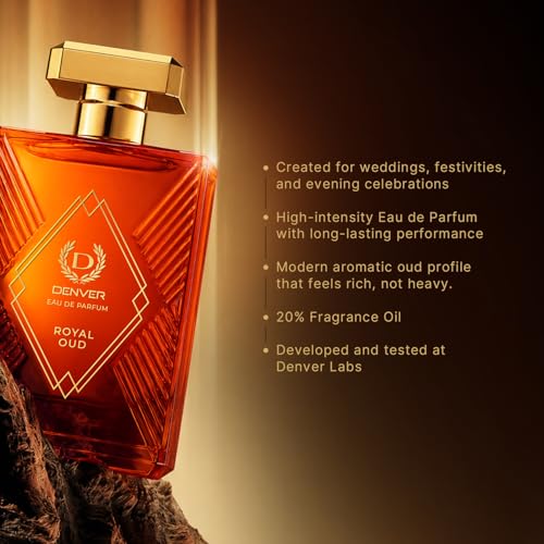 Image of DENVER Royal OUD Perfume For Men - 100 ML | Long Lasting Fragrance | Eau De Parfum