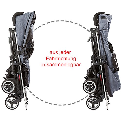 Buggy S5 24 Sportwagen Karre Kinderwagen leicht Reisebuggy schwarz rückwärtsgerichtet, mit Liegeposition, ab Geburt nutzbar, bis 25kg belastbar