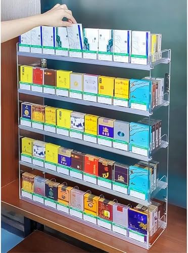 Présentoir en acrylique pour cigarettes et vitrine comptoir