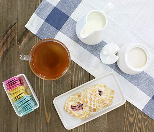 image for Darware Sugar and Creamer Set - 3-Piece Set w/Cream Pitcher, Sugar Bow