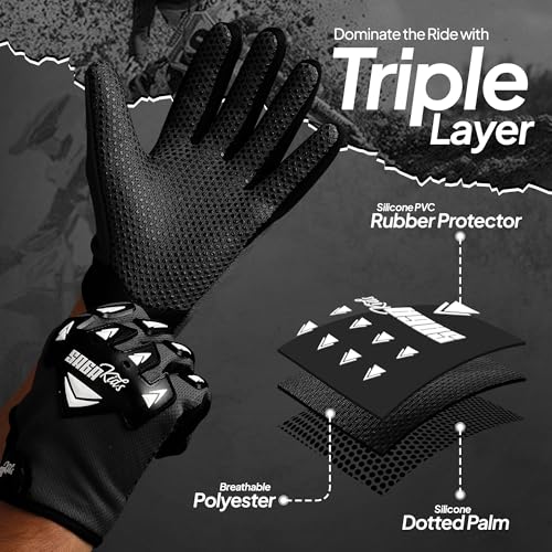 Youth Motocross Gloves – Antislip Kids Dirt Bike Gloves - Image 3