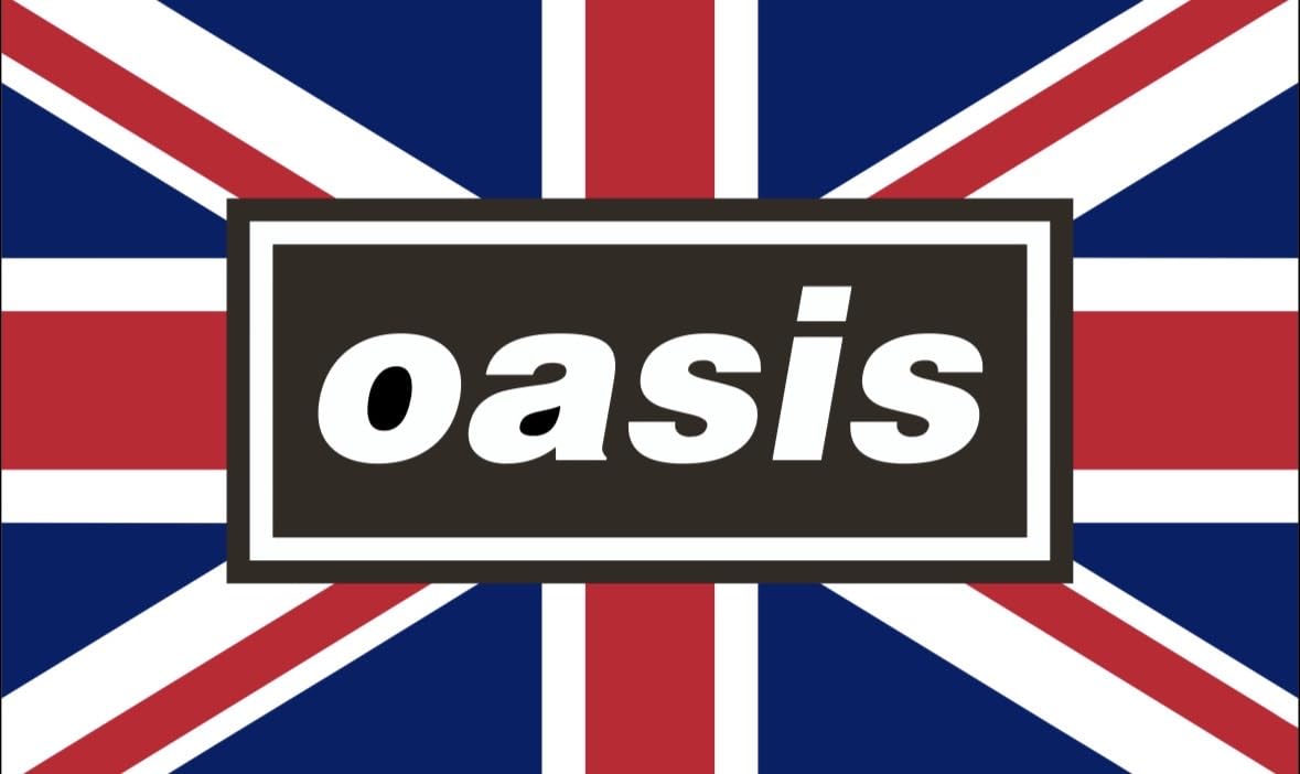 OASIS UNION JACK FLAG KNEBWORTH 2027
